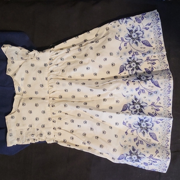 Spring Dress with Button Down Sweater - Picture 3 of 4
